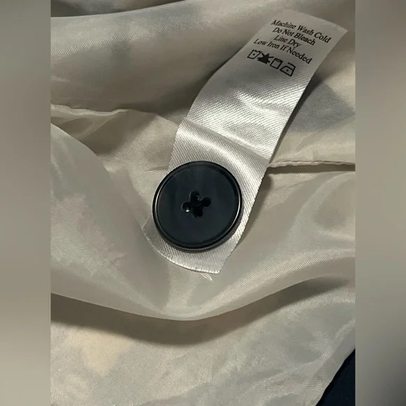 Coldwater Creek Women’s Black & White LS One Button Abstract Blazer Size 14 - Picture 13 of 16